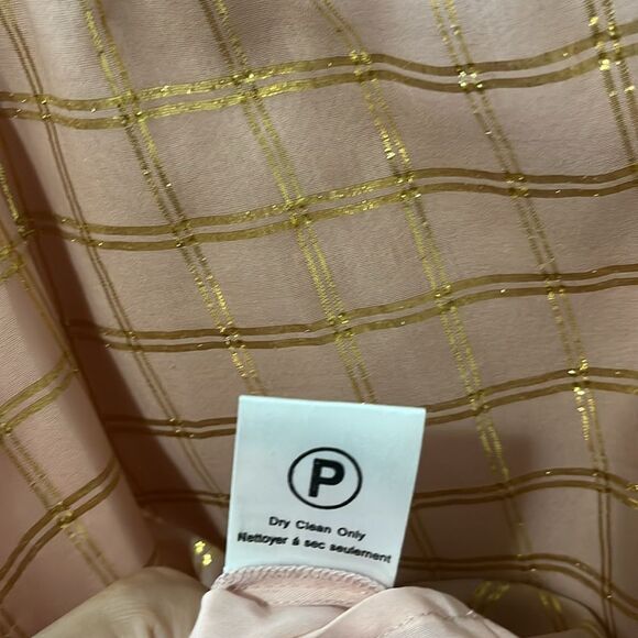 VINEET BAHL (Anthropologie) Sunlight Hours Tank Top, Pink/Gold Plaid, Size S - Picture 8 of 9